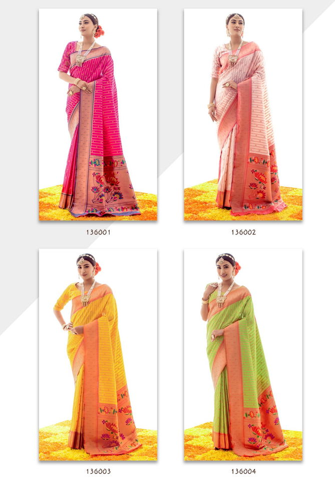 Kalakruti By Rajpath 136001 To 136008 Designer Sarees Catalog
